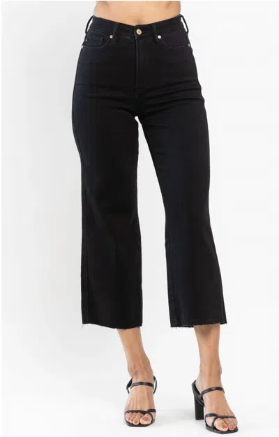 Judy Blue Tummy Control Wide Leg Jeans In Black