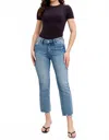Judy Blue Vintage Wash Destroy Hem Kick Flare In Blue In Blue