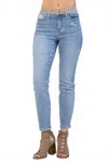 Judy Blue Women's Cheetah Camo Block High Waist Slim Jeans In Blue In Blue