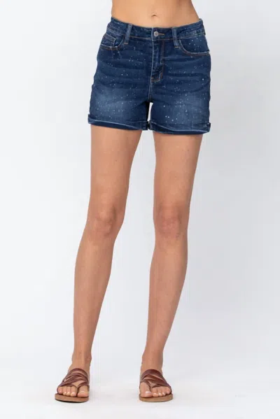 Judy Blue Women's Clear Sky Warm Nights Shorts In Dark Wash In Blue