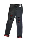 Judy Blue Women's Destroyed Buffalo Jeans In Black In Black