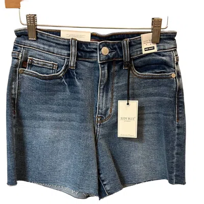 Judy Blue Women's High Waist Short In Med Denim In Multi