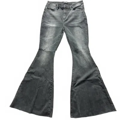Judy Blue Women's High Waist Super Flare Jeans In Black In Blue