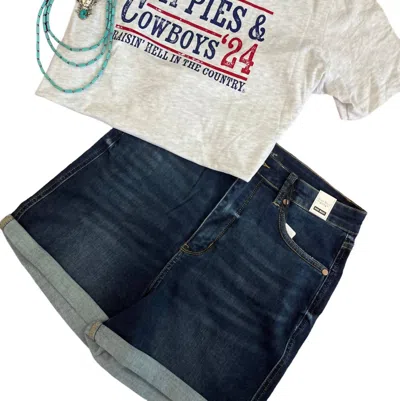 Judy Blue Women's Lainey Short In Dark Denim In Blue