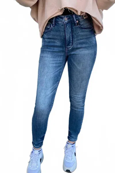 Judy Blue Women's Matilda Control Non Distressed Washed Jeans In Blue