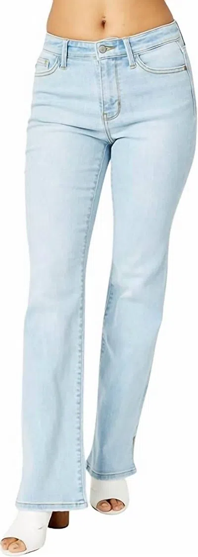 Judy Blue Women's Midrise Bootcut Jean In Light Wash In Blue