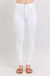 Judy Blue Women's Skinny Jeans In White In White