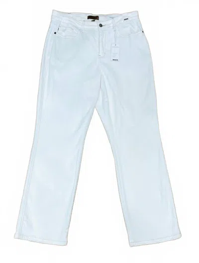Judy Blue Women's Straight Legged Jeans In Cream In Blue