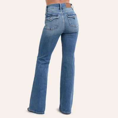 Judy Blue Womenâ€™s Medium Wash High Rise Flare Jeans In Blue