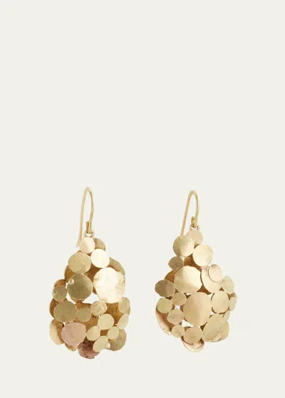 Judy Geib 18k Yellow Gold Drop Squash Earrings