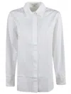 Judy Sanderson Button-down Cotton Shirt In White