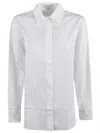 Judy Sanderson Button-down Cotton Shirt In White