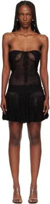 Judy Turner Black Dandae Minidress In Black