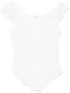 Judy Turner Chiffon Top In Weiss