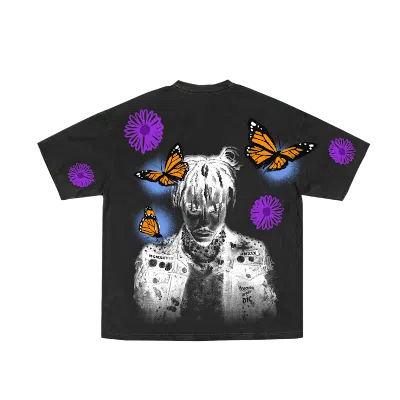 Pre-owned Juice Wrld Men's  Butterfly Tee Shirt In Black