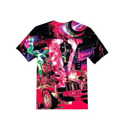 Pre-owned Juice Wrld Men's  Galaxy All Over Tshirtin Black