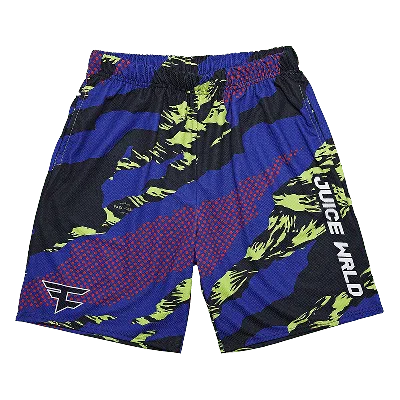 Pre-owned Juice Wrld Men's  X Faze Clan Mesh Shorts In Multi