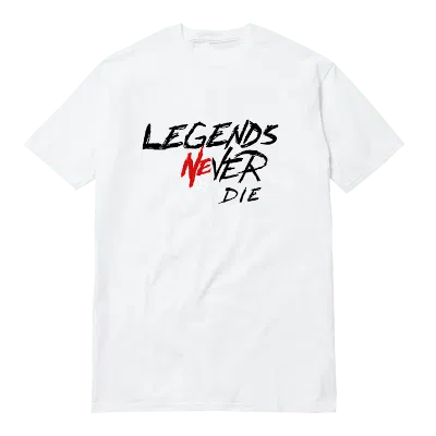 Pre-owned Juice Wrld Men's  X Revenge Legends Never Die Tee Shirt In White