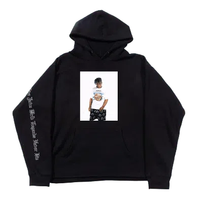 Pre-owned Juice Wrld Men's  X Revenge Photo Hoodie In Black