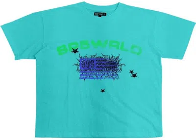 Pre-owned Juice Wrld Men's  X Sp5der Tee Shirt In Blue