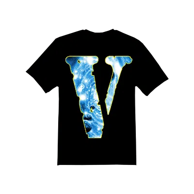 Pre-owned Juice Wrld Men's  X Vlone Cosmic Racer T-shirt In Black