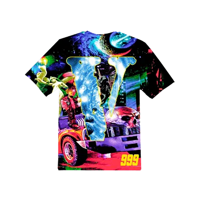 Pre-owned Juice Wrld Men's  X Vlone Cosmic T-shirt In Black