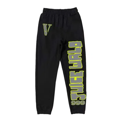 Pre-owned Juice Wrld Men's  X Vlone Legend Sweatpants In Black/grey/yellow In Multi