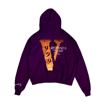 Pre-owned Juice Wrld Men's  X Vlone Legends Never Die Hoodie In Purple