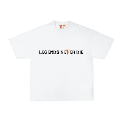 Pre-owned Juice Wrld Men's  X Vlone Lnd 999 Tee Shirt In White