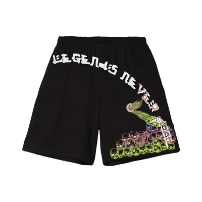 Pre-owned Juice Wrld Men's  X Vlone Lnd Shorts In Black
