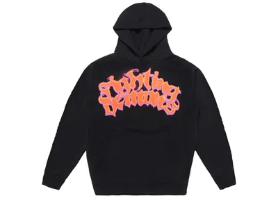 Pre-owned Juice Wrld Men's  X Vlone Neon Sweatshirt In Black