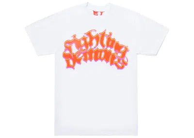 Pre-owned Juice Wrld Men's  X Vlone Neon T-shirt In White