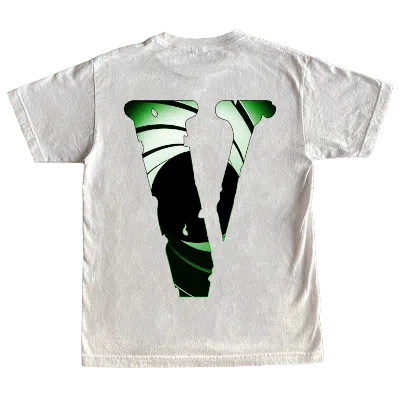 Pre-owned Juice Wrld Men's  X Xo X Vlone Double Agent Tee Shirt Natural In White
