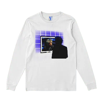 Pre-owned Juice Wrld Men's  X Xo X Vlone Reflect Longsleeve Tee Shirt In White