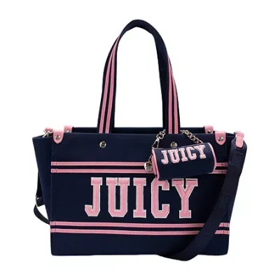 Juicy By Juicy Couture Canvas Tote Tote Bag In Blue