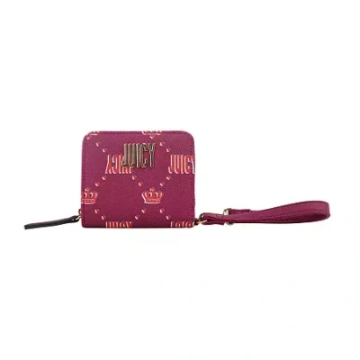 Juicy By Juicy Couture Pop Princess Small Zip Around Womens Flip Fold Wallet In Purple