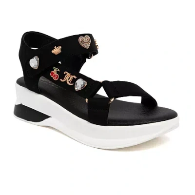 Juicy By Juicy Couture Womens Ischia Strap Sandals In Black