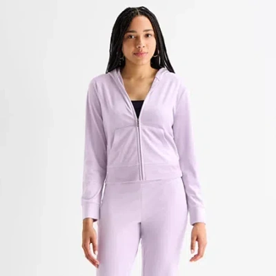 Juicy By Juicy Couture Womens Juniors Lightweight Track Jacket In Multi