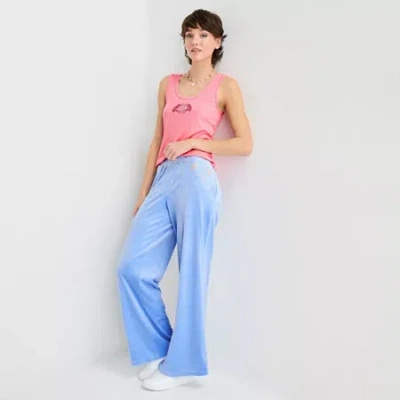 Juicy By Juicy Couture Womens Juniors Straight Mid Rise Sweatpant In Blue