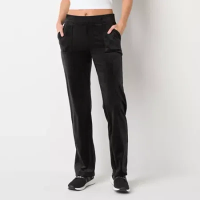 Juicy By Juicy Couture Womens Juniors Straight Mid Rise Track Pant In Black