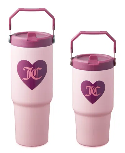 Juicy Couture 2-pack Mommy And Me Insulated Travel Mugs In Pink