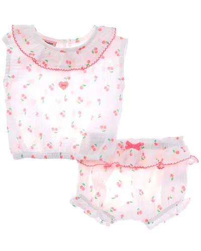 Juicy Couture Kids' 2pc Top & Short Set In Pink