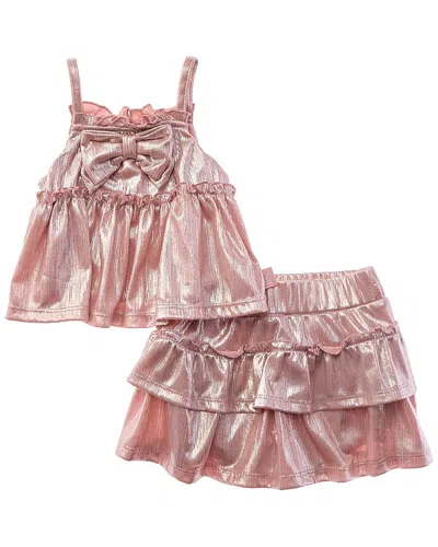 Juicy Couture Babies' 2pc Top & Skort Set In Pink