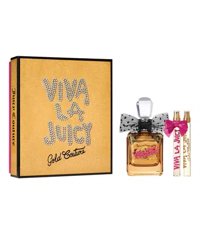 Juicy Couture 3-pc. Women's Viva La Juicy Gold Gift Set In Transparent