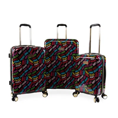 Juicy Couture 3-piece Hardside Spinner Luggage Set In Multi