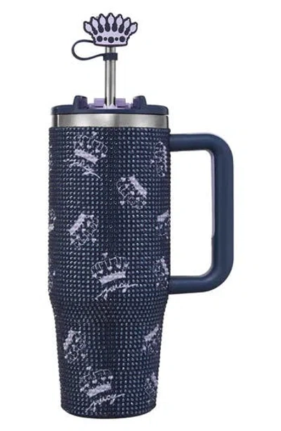 Juicy Couture 30-ounce Jetsetter Stainless Steel Water Bottle In Blue