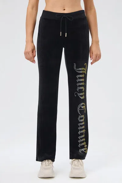 Juicy Couture 30th Birthday Ombre Bling Pants In Black
