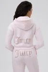 Juicy Couture 30th Birthday Ombre Fleece Cropped Hoodie In Pink