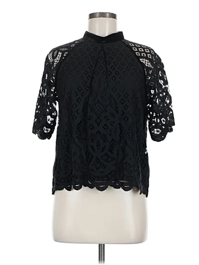 Pre-owned Juicy Couture 3/4 Sleeve Blouse In Black
