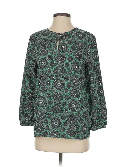 Pre-owned Juicy Couture 3/4 Sleeve Blouse In Green